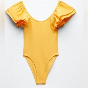 ZARA tangerine body suit. Size small. Worn once.
